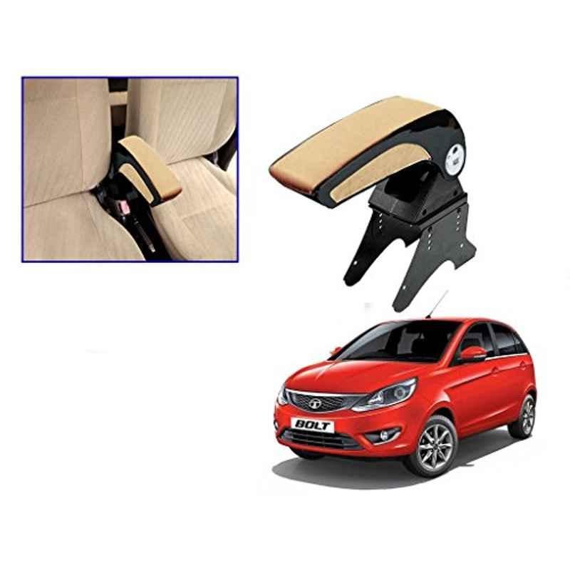 Kozdiko Beige Chrome Armrest for Tata Bolt, koz_16504