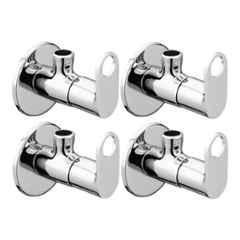 Fastgear Prime Brass Silver Chrome Finish Angle Valve, FG1449 (Pack of 4)