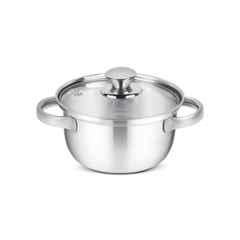 BMR Marvel 1050ml Stainless Steel Silver Casserole (Pack of 2)