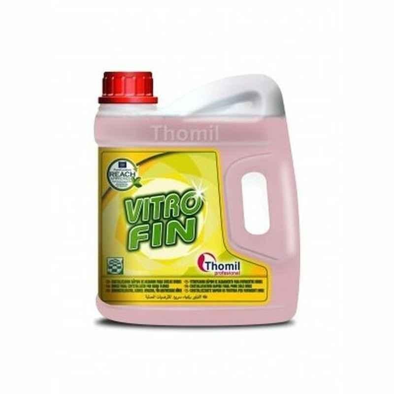 Thomil Vitro Fin Quick Final Crystallizer for Hard Floors, 4 L, Pink