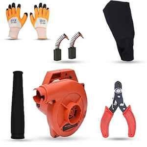 Walkers 800W Plastic Red Electric Air Blower with Carbon Brushes, Gloves & Wire Cutter, WKCB317