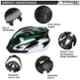 Strauss 21cm PC & EPS Foam Black, Green & White Cycling Helmet, ST-1851