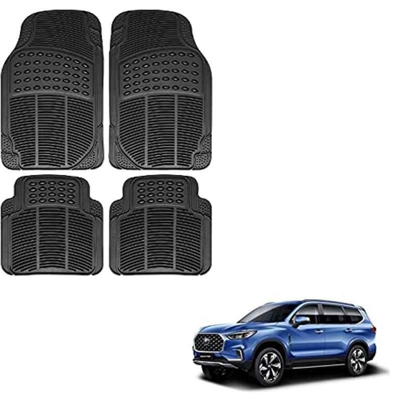 Kozdiko 4 Pcs Rubber Black Car Simple Foot Mat Set for MG Gloster