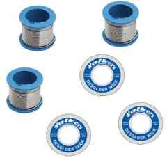 Walkers WKCB61M1 3 Pcs Tin-Lead Alloy Soldering Wire & 3 Pcs Soldering Wick Set, WKCB061