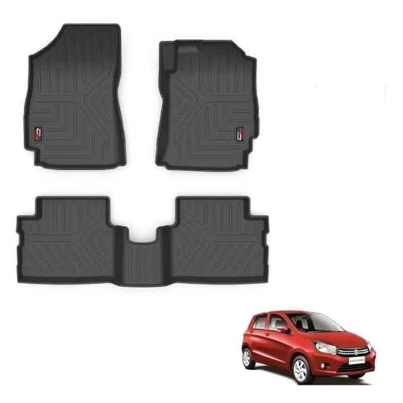 Kozdiko Thermoplastic Polyolefins 3D Life Long Car Floor Mat Set for Maruti Suzuki Celerio