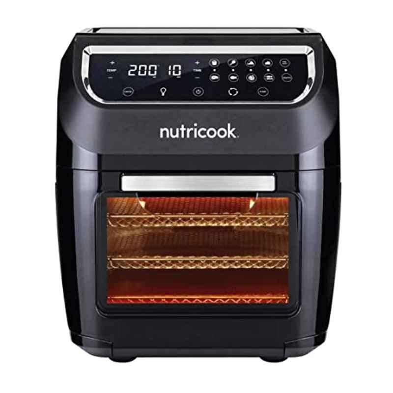 NutriCook Rapid Air Fryer 1700W 5.5L - Silver and Black