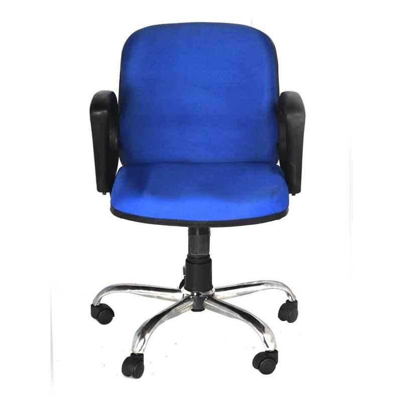 High Living Consus Foam Net Medium Back Blue Office Chair (Pack of 2)