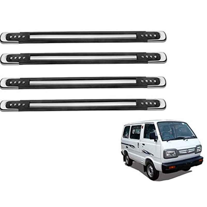 Kozdiko 4 Pcs Designer Black Bumper Protector Set for Maruti Suzuki Omni