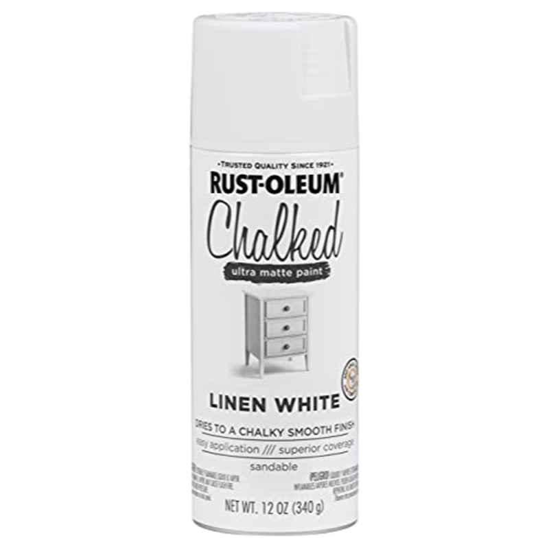 Rust-Oleum Chalked 12 Oz Linen White Ultra Matt Spray Paint