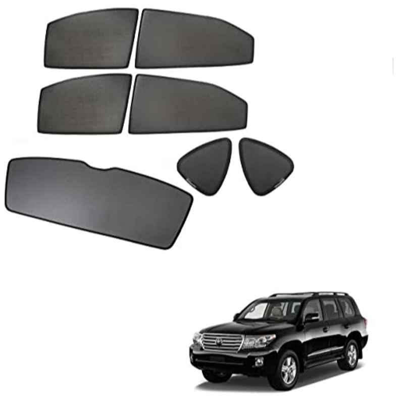 Kozdiko 5 Pcs Mesh Black Fixed Window & Rear Sun Shades Set for Toyota Land Cruiser