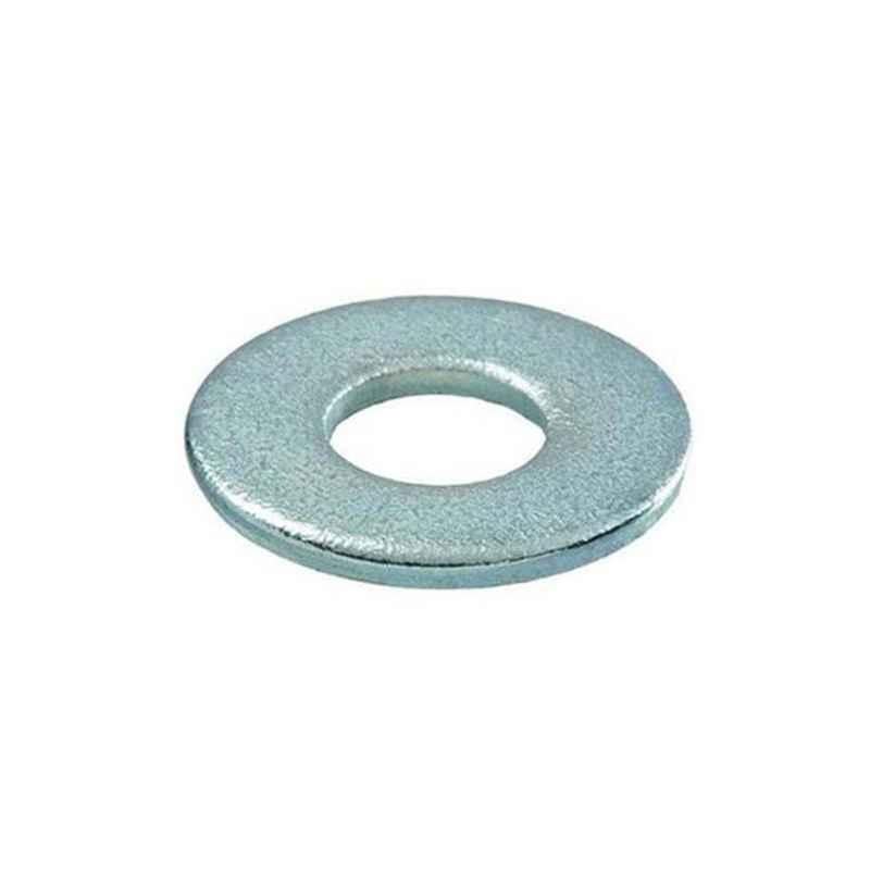 Generic 10x25mm Galvanized Iron Silver Round Washer, GIRW10X25