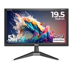 Foxin Crystal 19.5 inch 1440x900p HD Black Flat LED Monitor with True Pixel, Anti Glare, HDMI & VGA Ports