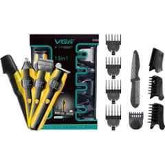 VGR V-173 Yellow Professional 13 in 1 Grooming Kit with 3.5hr Runtime & 4 Length Setting & 1 Year Warranty
