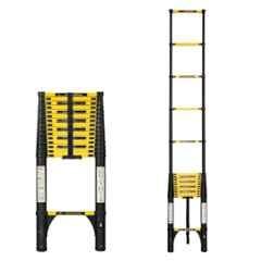Corvids 16 Step 21 ft Iron & Carbon Steel Foldable Extension Telescopic Ladder, CCLT-063IR