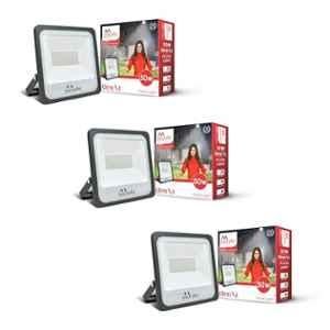 Murphy Genxt 50W 6500K Aluminium Cool White LED Flood Light for Outdoor (Pack of 3)