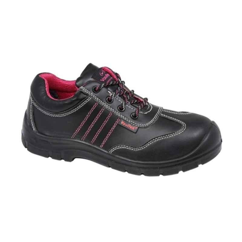 Vaultex JIK Steel Toe Black Safety Shoes, Size: 40