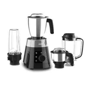 Philips 750W ABS Metallic Silver & Bold Black Mixer Grinder with 4 Jars, HL7777/00