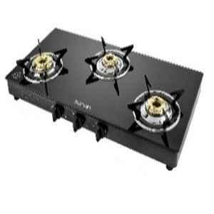 butterfly grand 2 burner glass gas stove