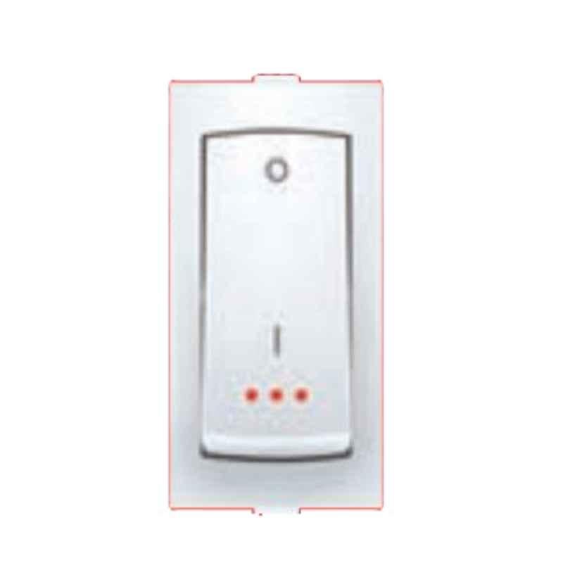Anchor Ziva 25A 1 Way 1 Module White Switch with Indicator, 68025 (Pack of 10)