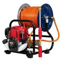 RBD 2.4HP 50cc 4 Stroke Portable Petrol Engine Power Sprayer with 50m Hose Pipe for Agriculture, Car Wash, Garden, Farm, Livestock & Industrial Cleaning Machine, RBD-50CC-PS
