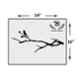Kayra Decor 16x24 inch PVC Birds on Branches Wall Design Stencil, KHSNT081