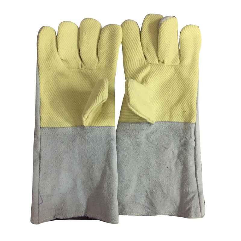 Gripwell Kevlar Palm Leather Heat Resistant Gloves