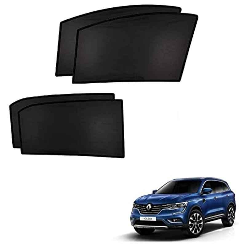Kozdiko 4 Pcs Custom Fit Non Magnetic Curtains Mesh Car Sun Shade Set for Renault Koleos