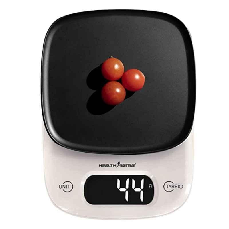 HealthSense KS 63 5kg LCD Kitchen Weighing Scale with Bright LCD, Touch Button & Tare Function