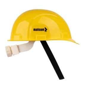 Mallcom Jasper II HDPE Yellow Ratchet Safety Helmet, Size: Free