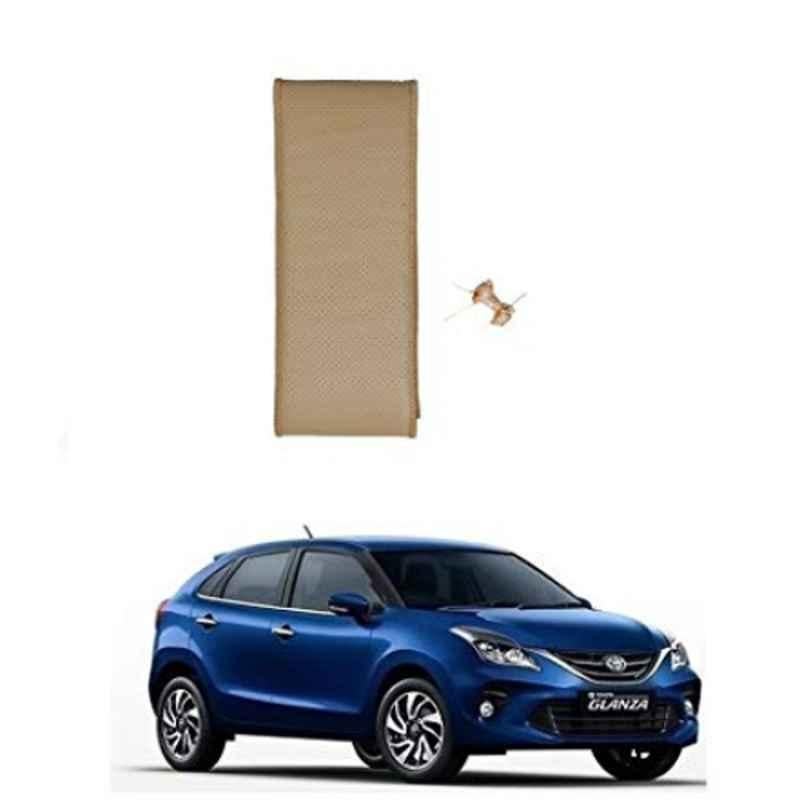 Kozdiko Faux Leather Beige Stitchable Steering Wheel Cover for Toyota Glanza