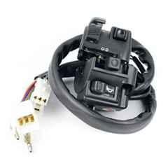 Uno Minda LHS Handle Bar Switch with 3 Coupler & 2 Clip Terminals for Hero Super Splendor & Glamour, SW-0685A