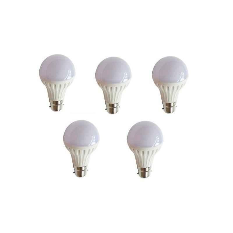 EGK 5W B-22 White LED Bulbs (Pack of 5)