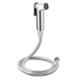Marcoware ABS Chrome Finish Health Faucet with Easy-Press Handle, Flexible Hose & Wall Hook