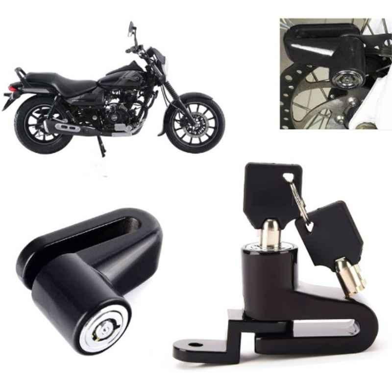Auto Pearl Steel Black Heavy Duty Anti-Theft Disc Brake Lock for Avenger 180 Street, Lock_024
