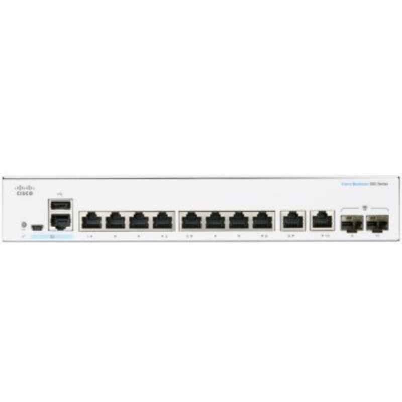 Cisco Business 110 Series 24 Ports GE Partial PoE 2x1G SFP Shared White Unmanaged Network Switch, CBS11024PPD