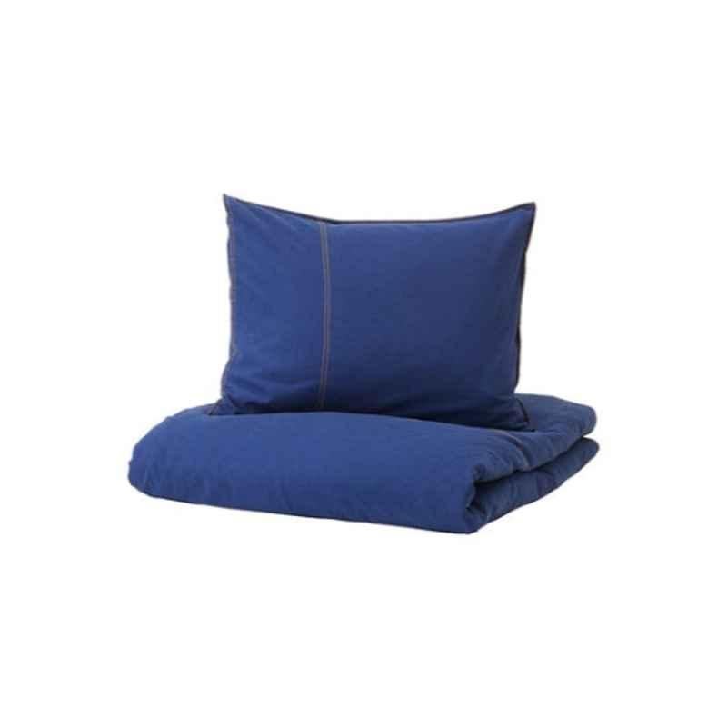 Sanglarka 150cm Cotton Dark Blue Quilt Cover & Pillowcase, CT106108