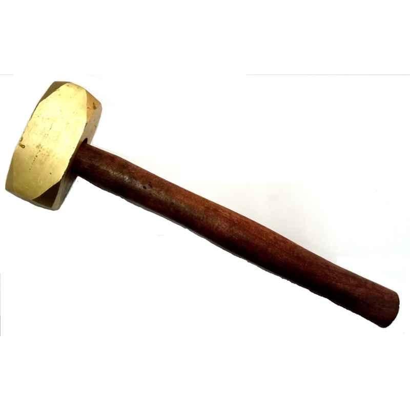Lovely 5kg Brass Hammer with Wooden Handle