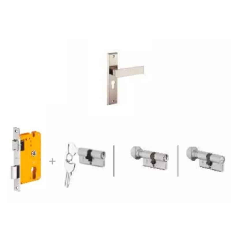 Dorset Elina HL ELN 8 inch Stainless Steel Lock Set with Coin & 70mm Knob Cylinder (Pack of 2)