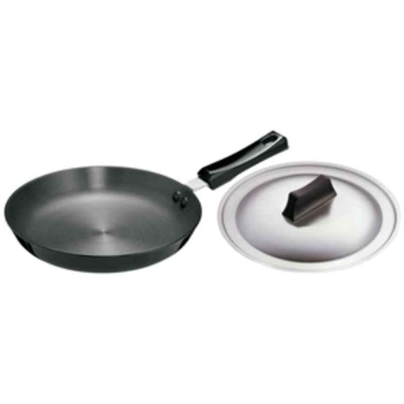 Hawkins Futura 25cm Induction Friendly Hard Anodized Fry Pan with Lid, IAF 25S (Pack of 5)
