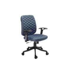 Paradise 21x20x20inch Mild Steel Blue Revolving Executive Chair with Medium Back, PMT-6024
