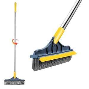 Zureni 2-in-1 Bathroom Cleaning Brush with Floor Scrubber & Wiper, ZUBC120