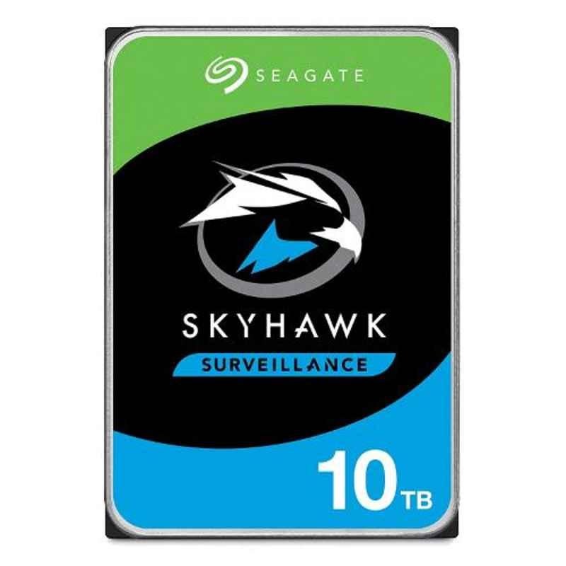 Seagate Skyhawk 10TB Surveillance SATA Internal Hard Disk Drive for DVR, NVR & Security Camera System, ST10000VX0004