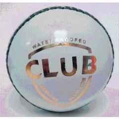 Peecock White Cricket Leather Ball