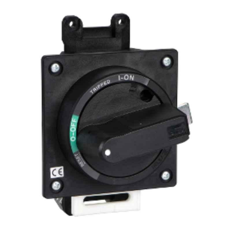 Schneider Black Rotary Handle Direct Mounting Front Plate for EZC250, EZCV250 & EZEROTDS