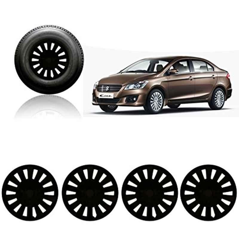 Auto Pearl 4 Pcs 15 inch Black Car Wheel Cover Set for Maruti Suzuki Ciaz