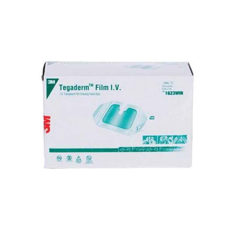 3M Tegaderm Adult Peripheral IV Transparent Dressing, 1623W (Pack of 100)