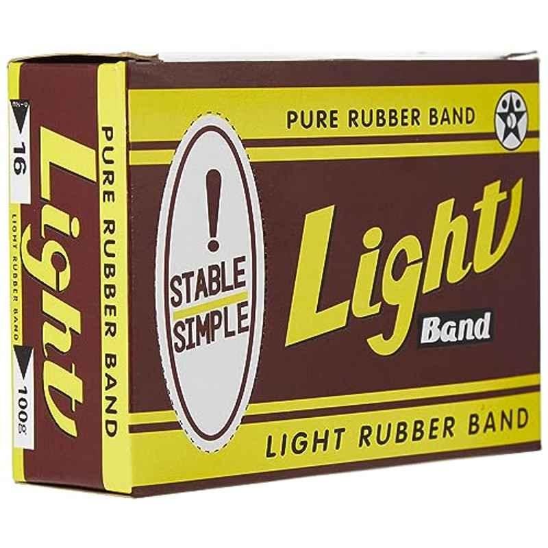 Light 100g Round Rubber Band Box, Size: 16
