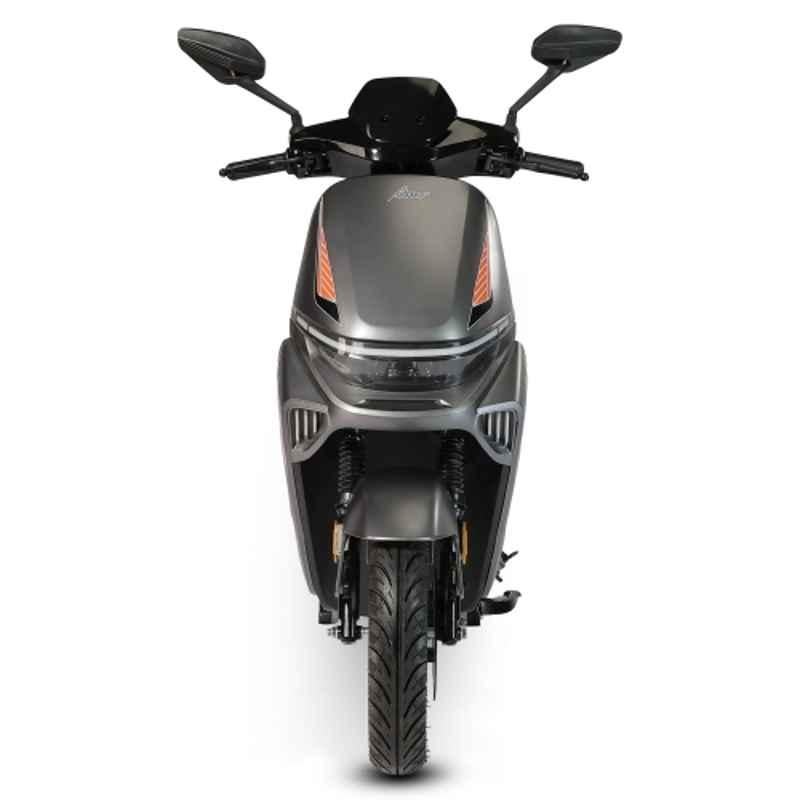 Amo Electric Bikes Brisk LI 25km/hr 60V Non RTO Grey Electric Scooter with 60-70 km Per Charge Range
