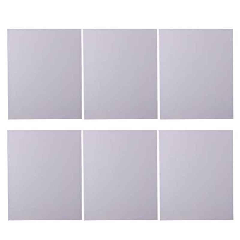 Supvox 6 Pcs 30x40cm White Blank Stretched Canvas Set for Painting & Drawing