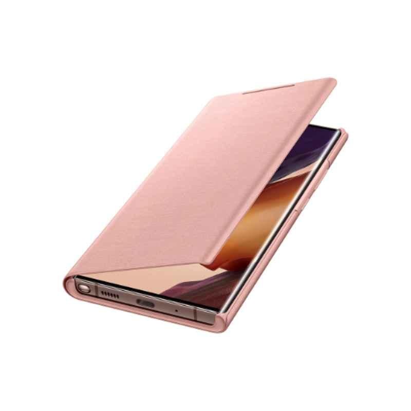 Samsung Brown Smart LED View Mobile Cover For Galaxy Note20 Ultra, EF-NN985